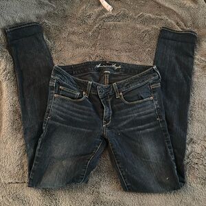 American Eagle Outfitters Dark Blue Skinny Jeans